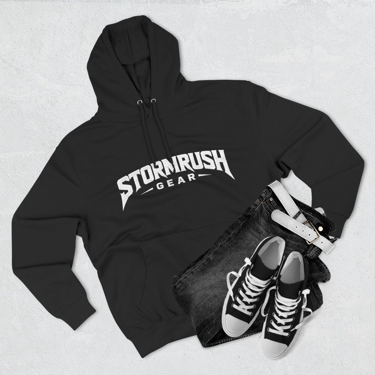 Three-Panel Fleece Hoodie
