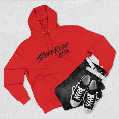 Hoodie - "StormRush Gear: Happiness Isn't For Sale" Motorcycle Fleece Hoodie