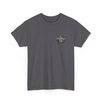 Two Wheels One Love Motorcycle Skull Tee