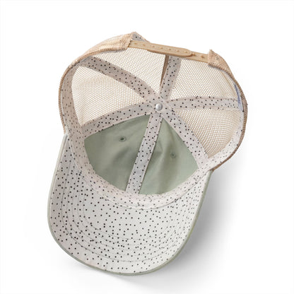 Women's Washed Mesh-Back Cap with pony tail opening