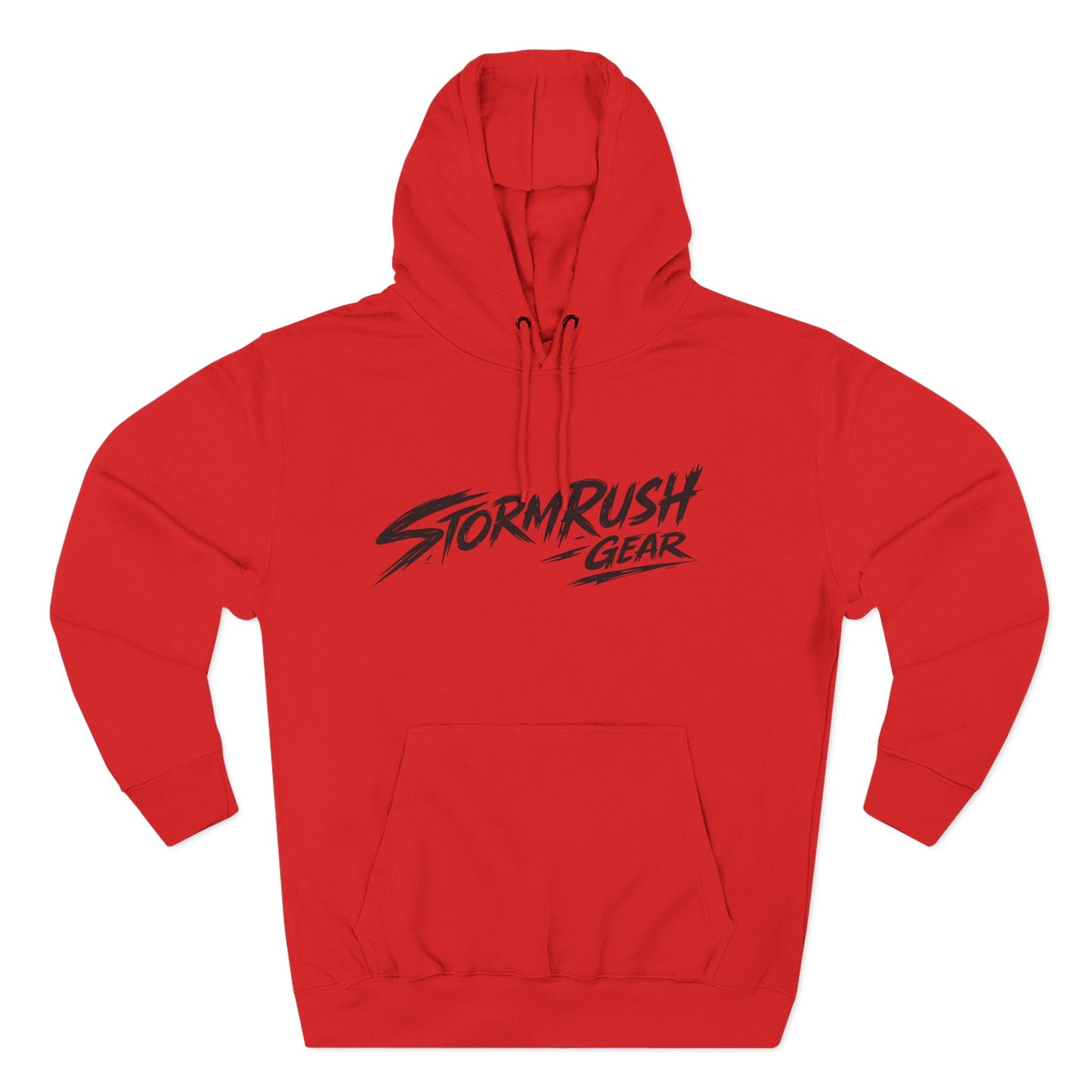 Hoodie - "StormRush Gear: Happiness Isn't For Sale" Motorcycle Fleece Hoodie