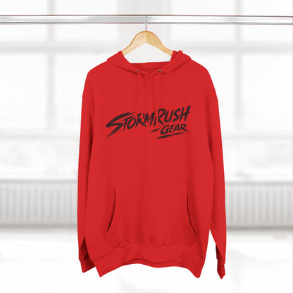 Hoodie - "StormRush Gear: Happiness Isn't For Sale" Motorcycle Fleece Hoodie