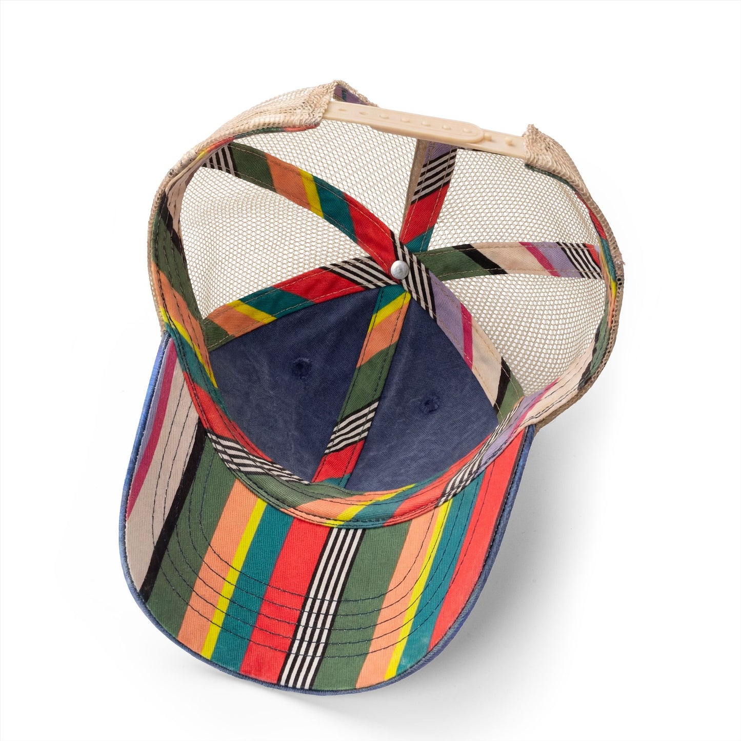 Women's Washed Mesh-Back Cap with pony tail opening