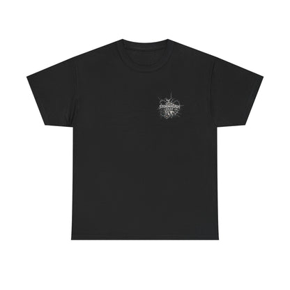 Two Wheels One Love Motorcycle Skull Tee