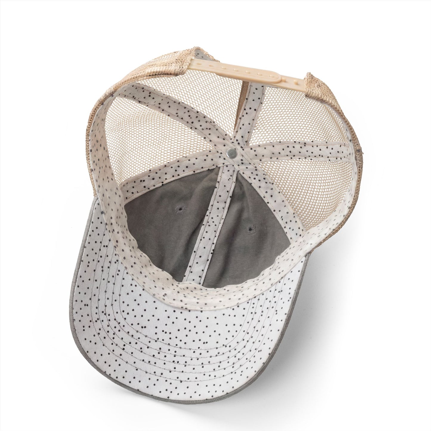 Women's Washed Mesh-Back Cap with pony tail opening