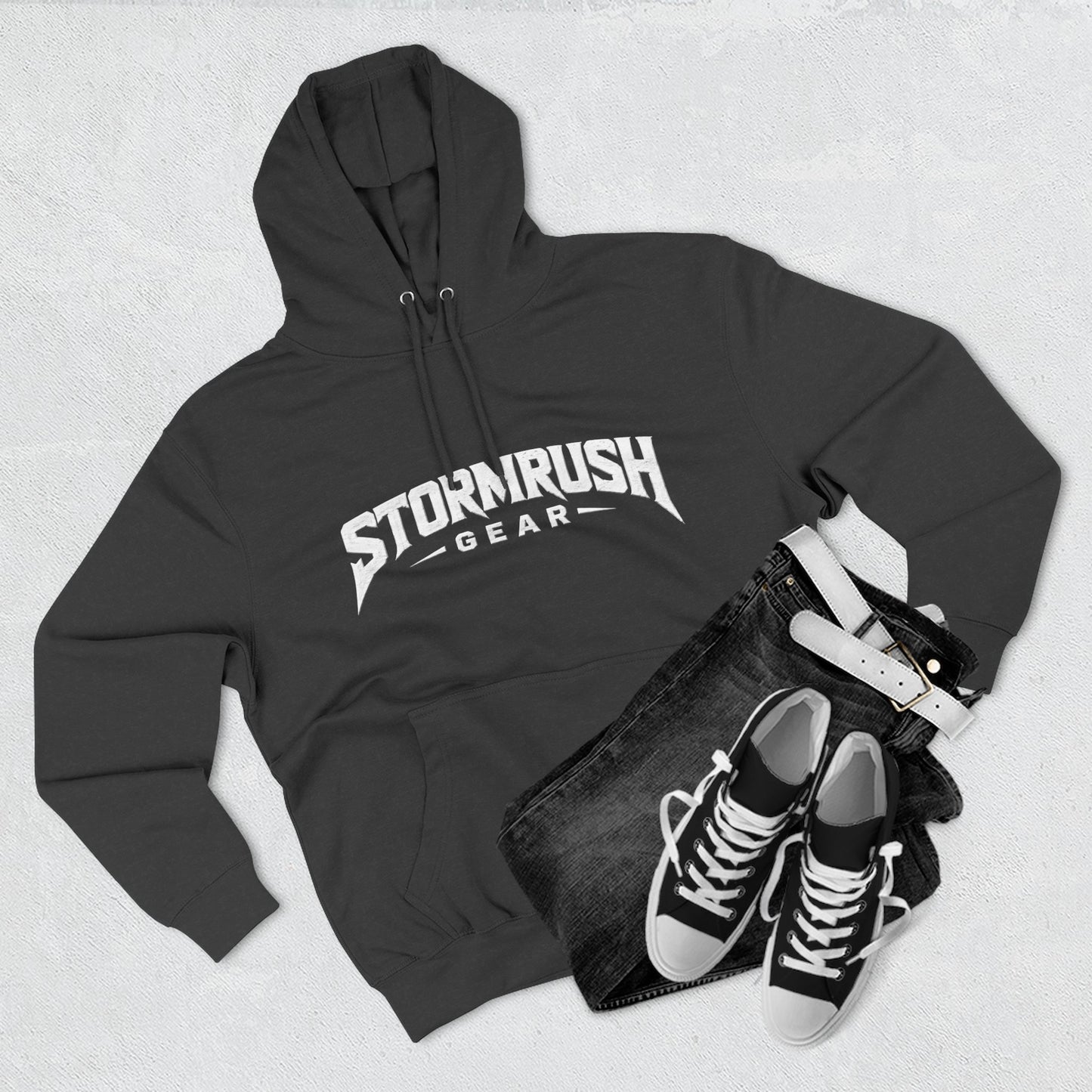 Three-Panel Fleece Hoodie