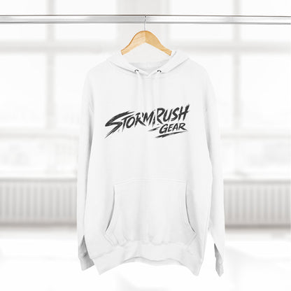 Hoodie - "StormRush Gear: Happiness Isn't For Sale" Motorcycle Fleece Hoodie