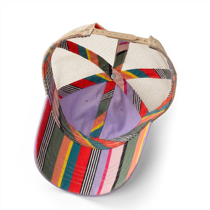 Women's Washed Mesh-Back Cap with pony tail opening