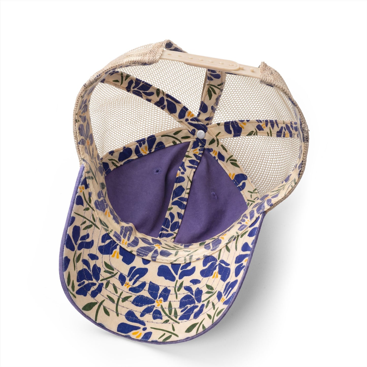 Women's Washed Mesh-Back Cap with pony tail opening