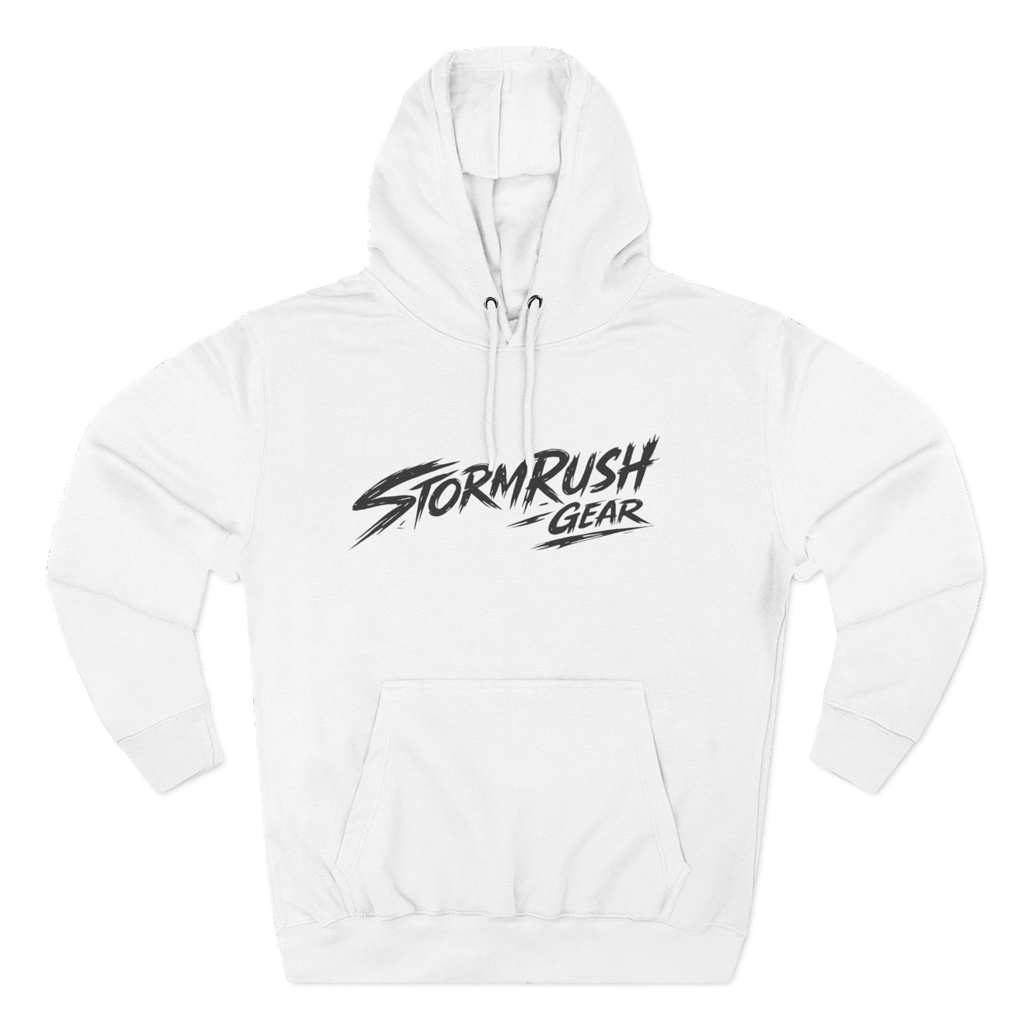 Hoodie - "StormRush Gear: Happiness Isn't For Sale" Motorcycle Fleece Hoodie