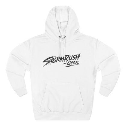 Hoodie - "StormRush Gear: Happiness Isn't For Sale" Motorcycle Fleece Hoodie