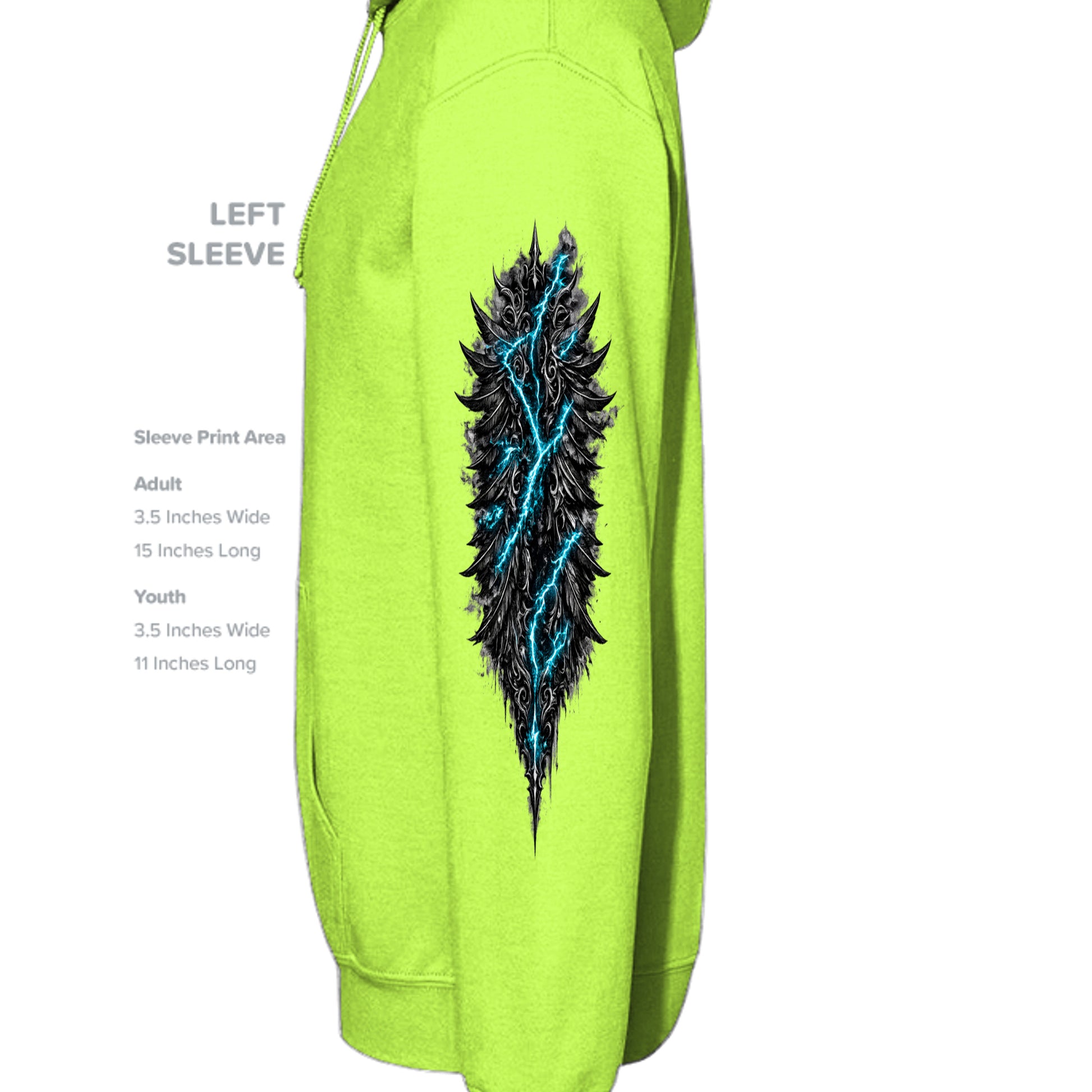 LIME GREEN - BA960 - SLEEVE_LEFT