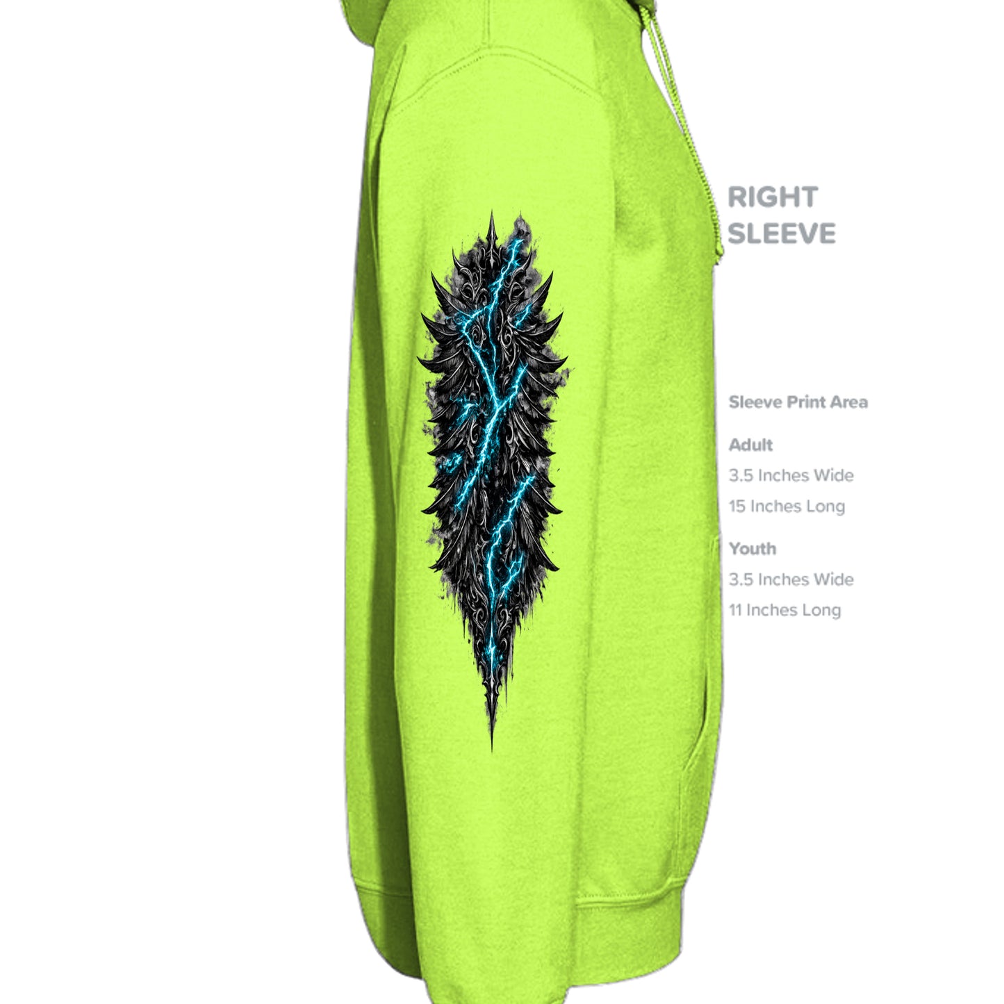 LIME GREEN - BA960 - SLEEVE_RIGHT